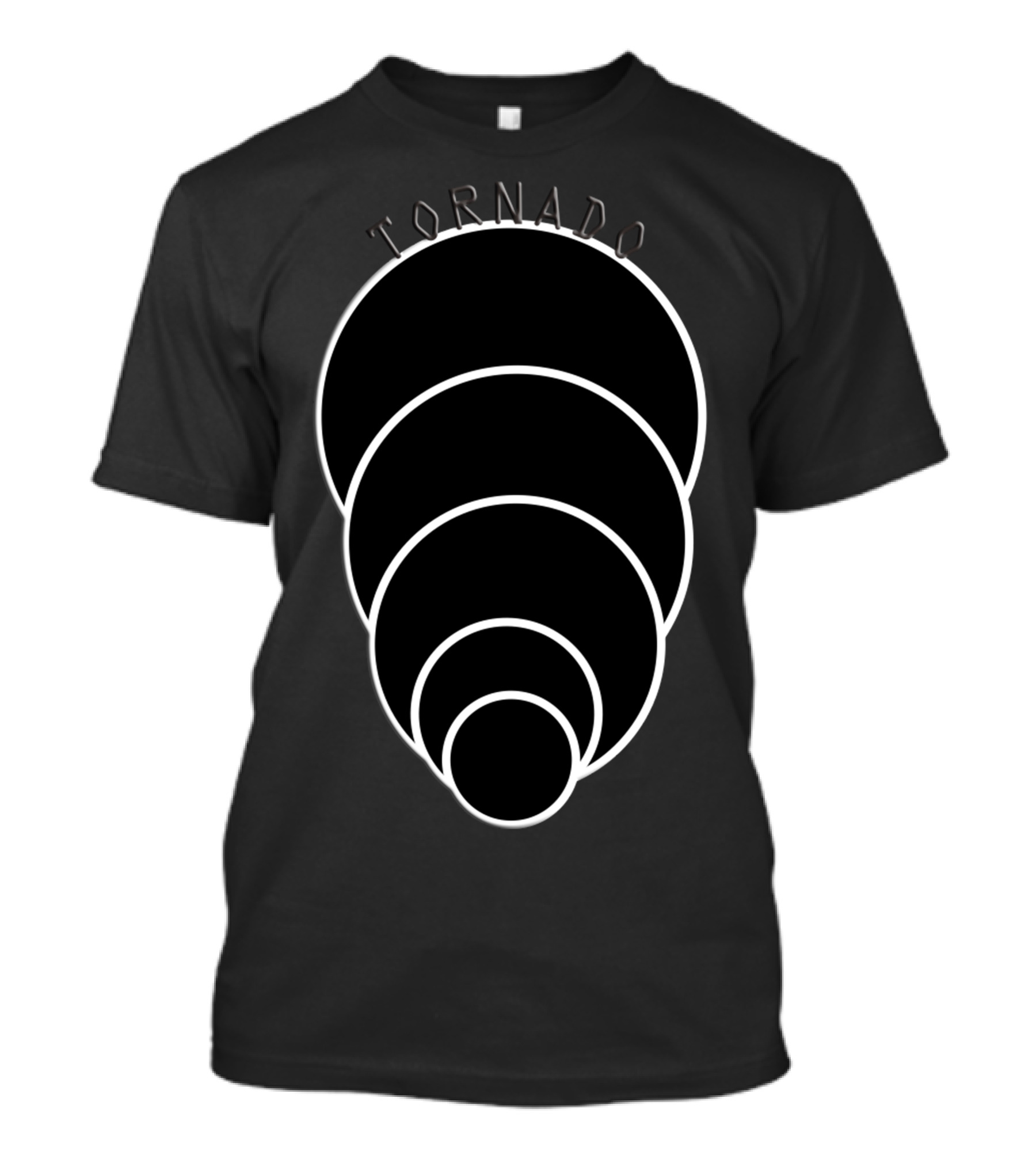 Tornado Concentric Circle Spiral T-Shirt