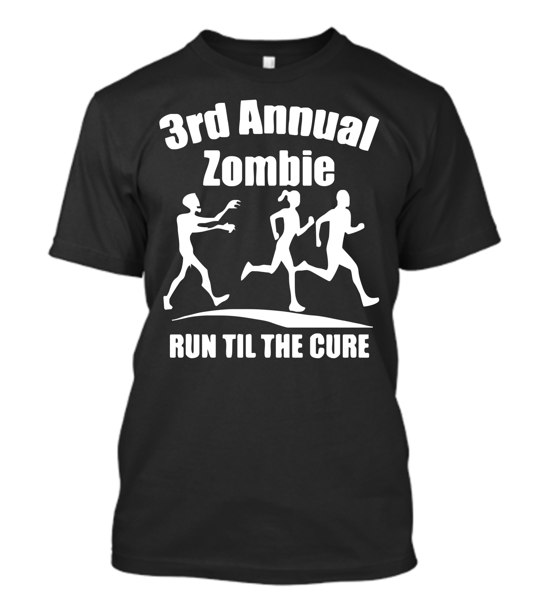 3rd Annual Zombie Run Til The Cure Running Race Event T-Shirt