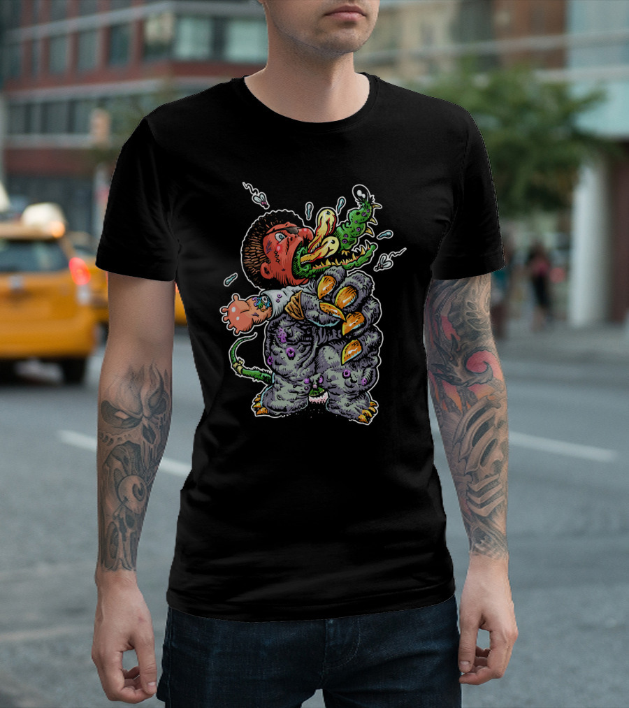 16B Squeezed Luis Alien Monster Attack T-Shirt