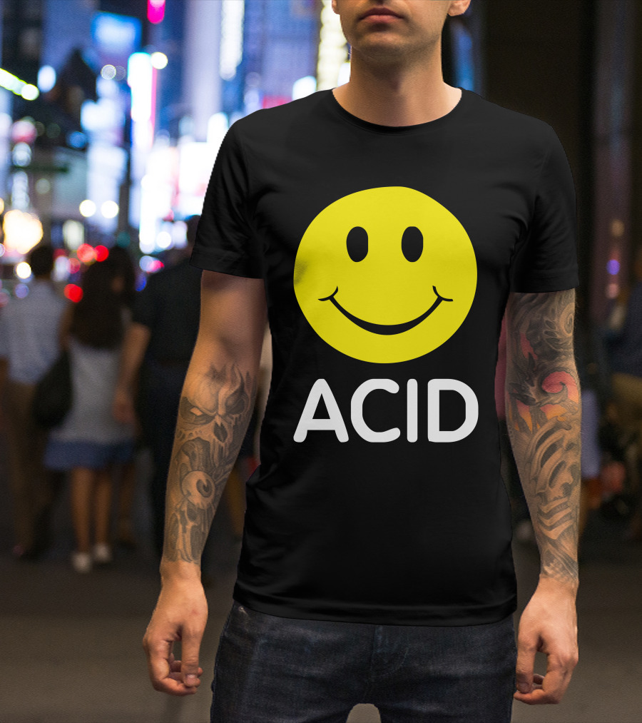 Acid House Smiley Face 90s Iconic T-Shirt