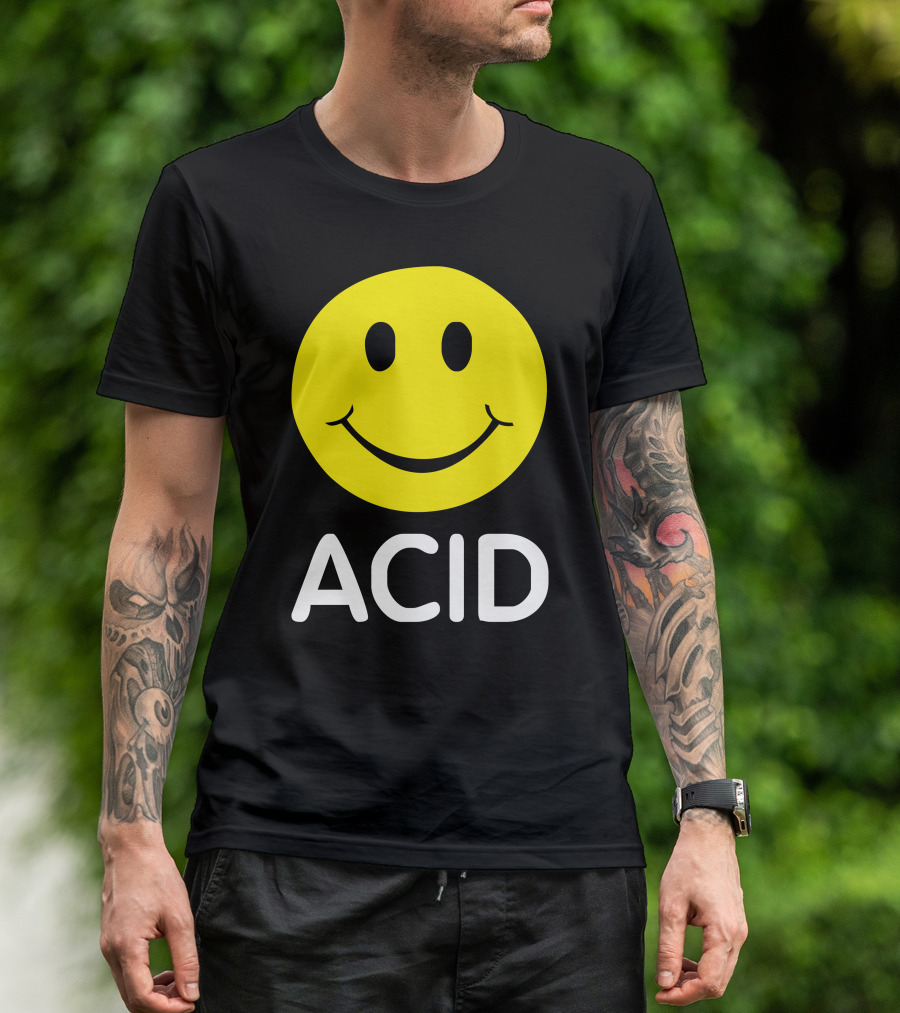 Acid House Smiley Face 90s Iconic T-Shirt