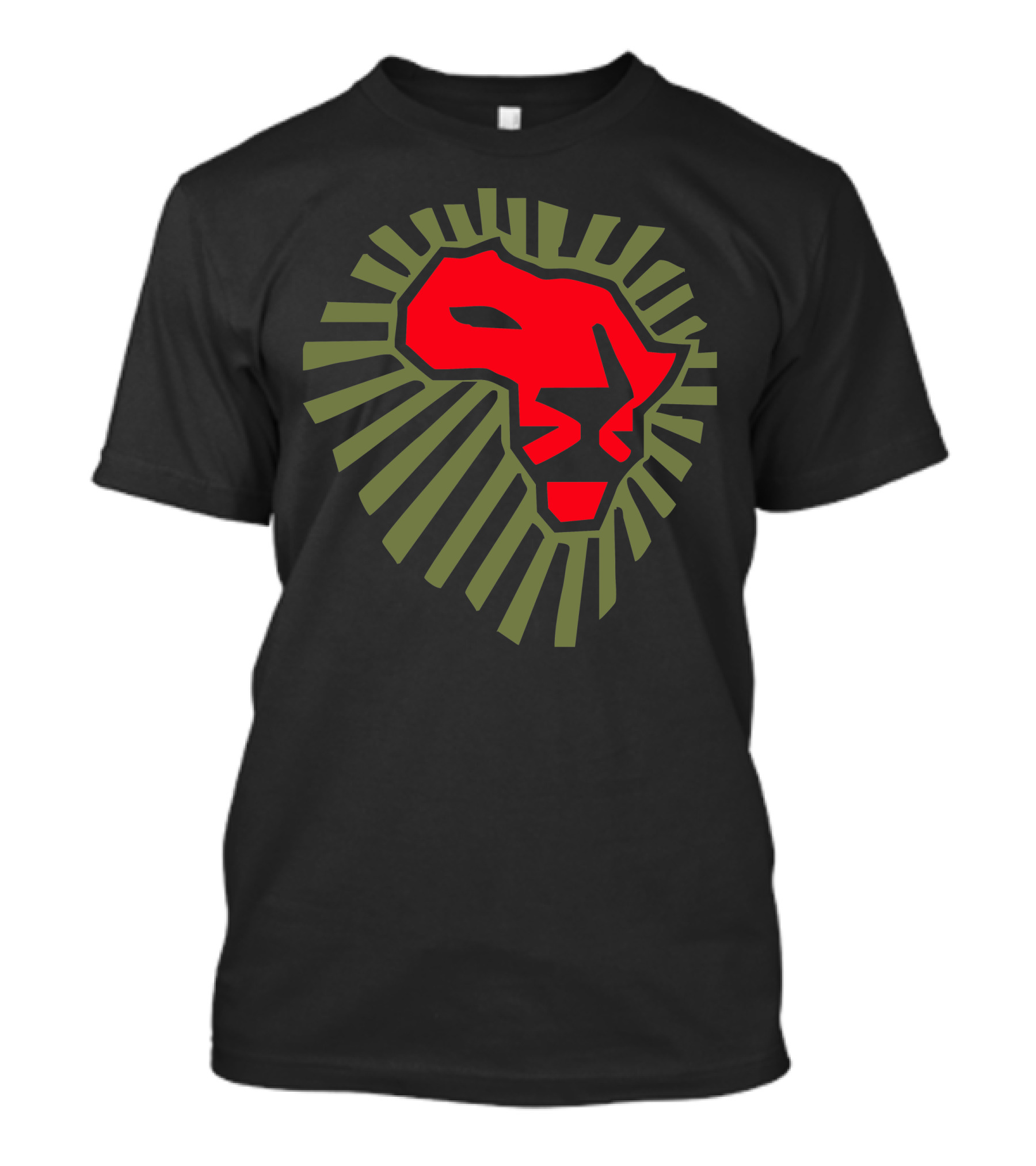 Africa Lion Power Cool Africa Map Mane T-Shirt