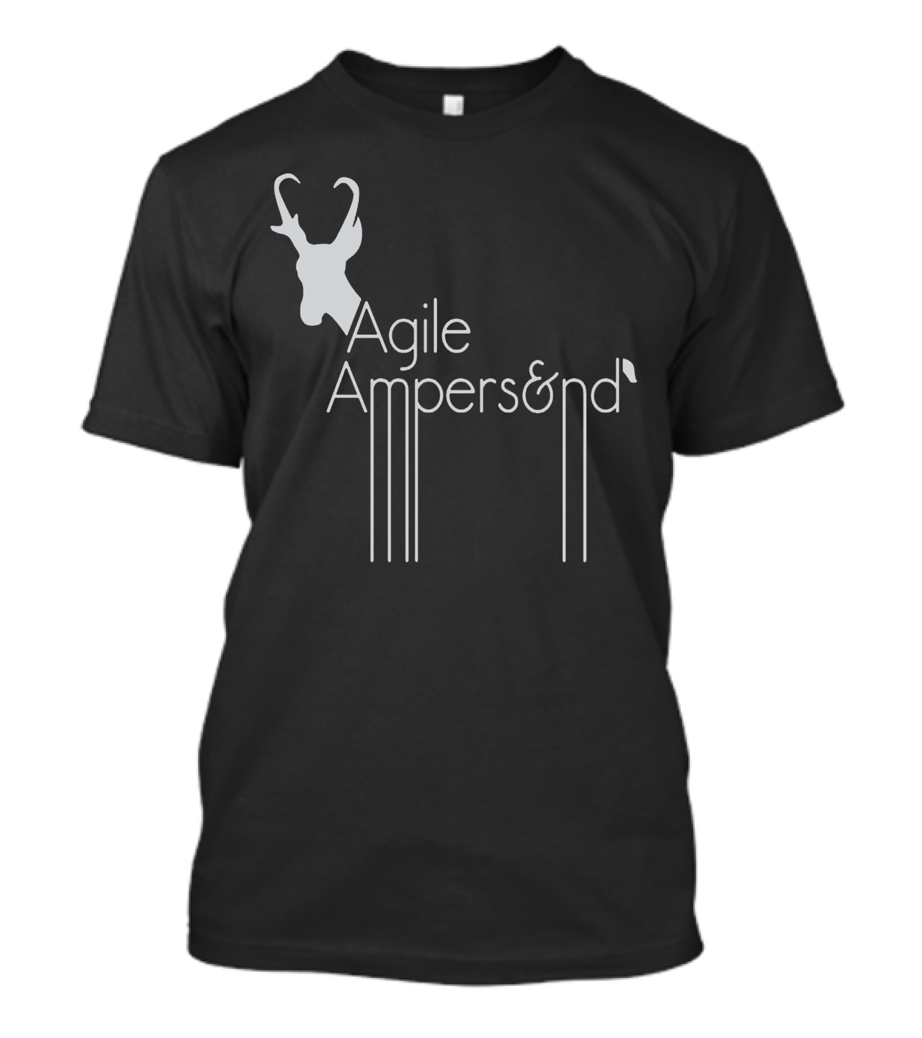Agile Ampersand Deer Antlers T-Shirt