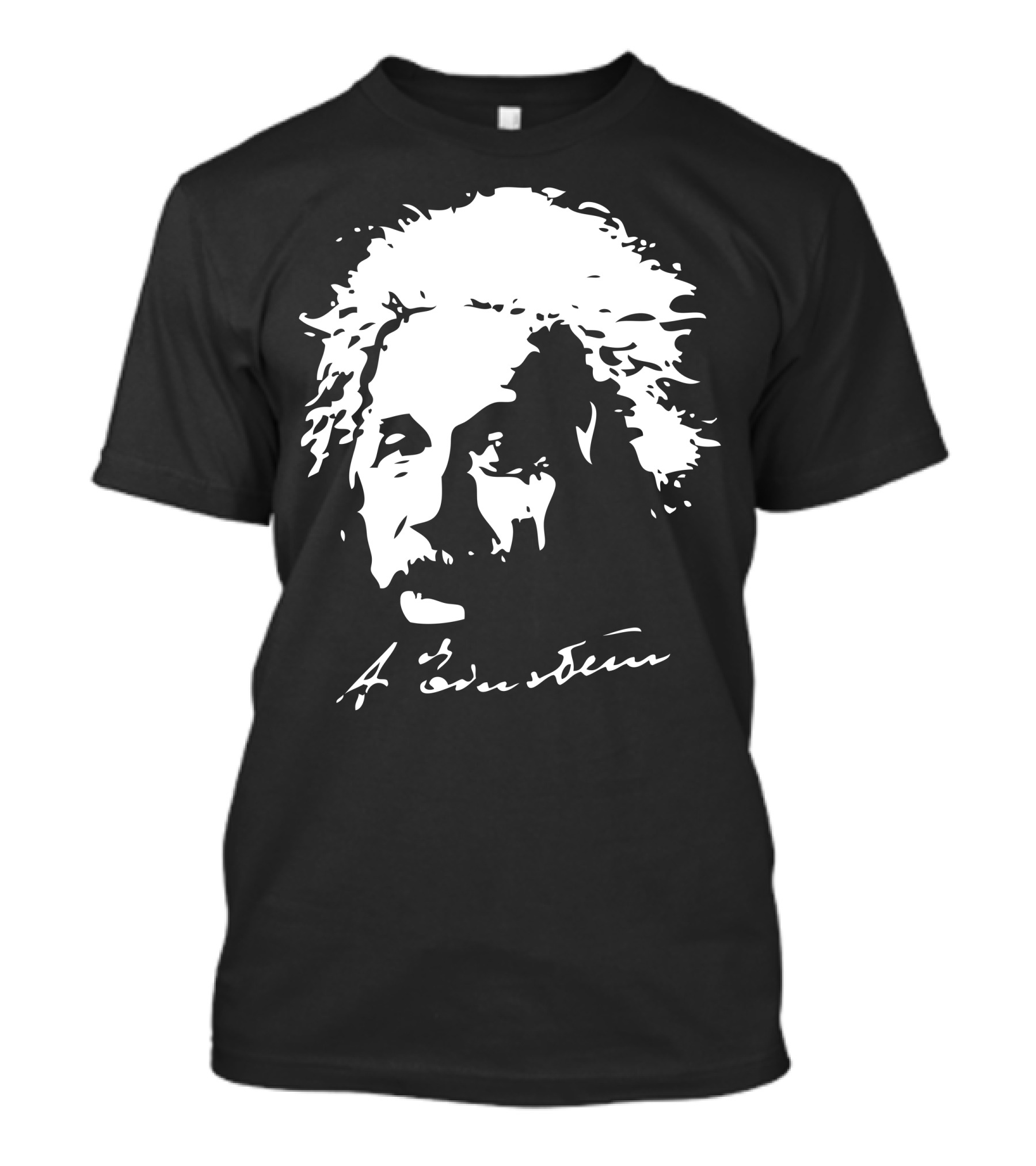Albert Einstein Signature Black White T-Shirt