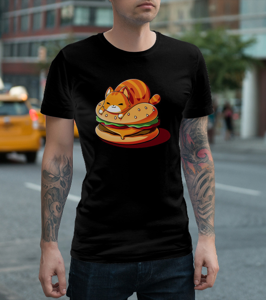 All The Noms Kitty Burger Delight T-Shirt