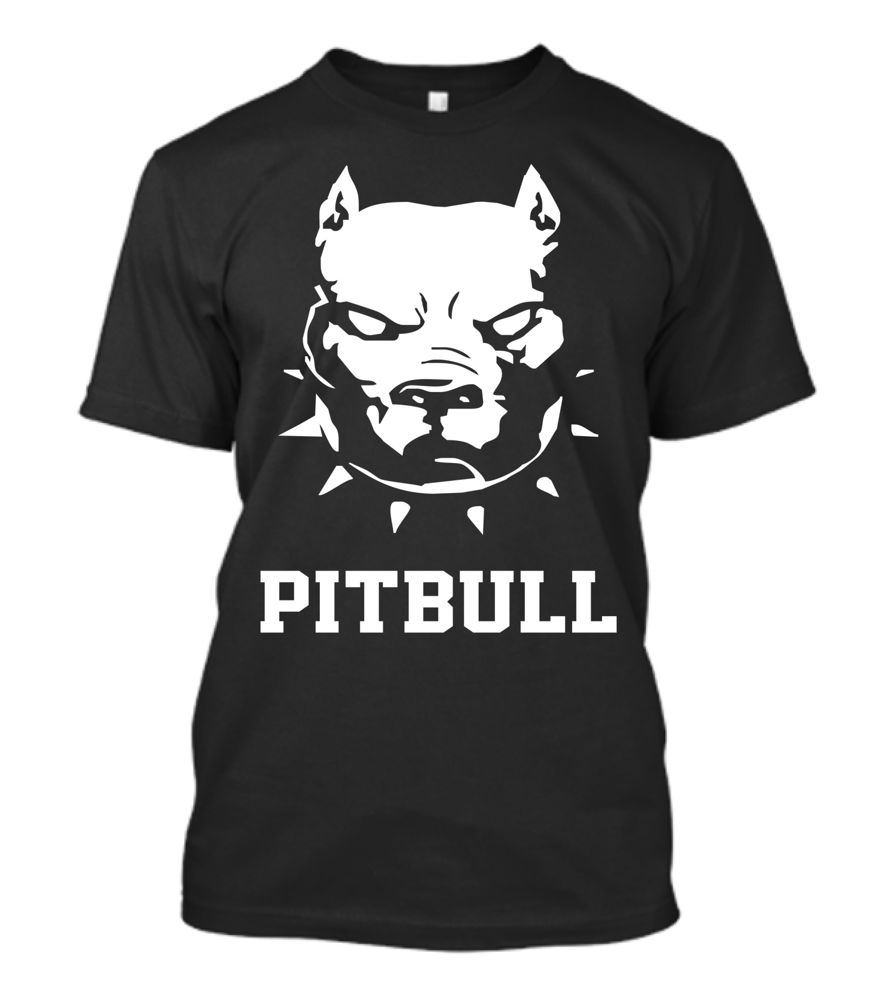 Pitbull Head With Spiked Collar American Pitbull Terrier T-Shirt