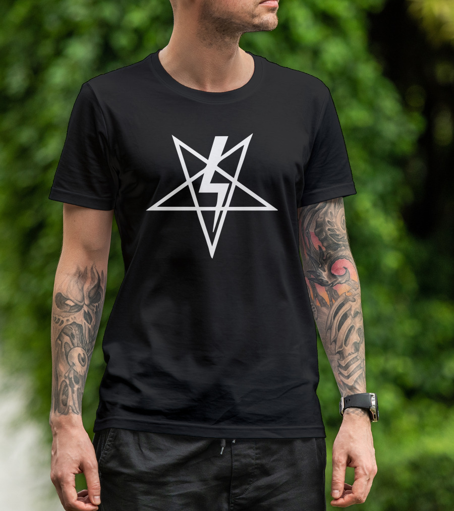 Anton Szandor Lavey Lightning Pentagram Sigil T-Shirt