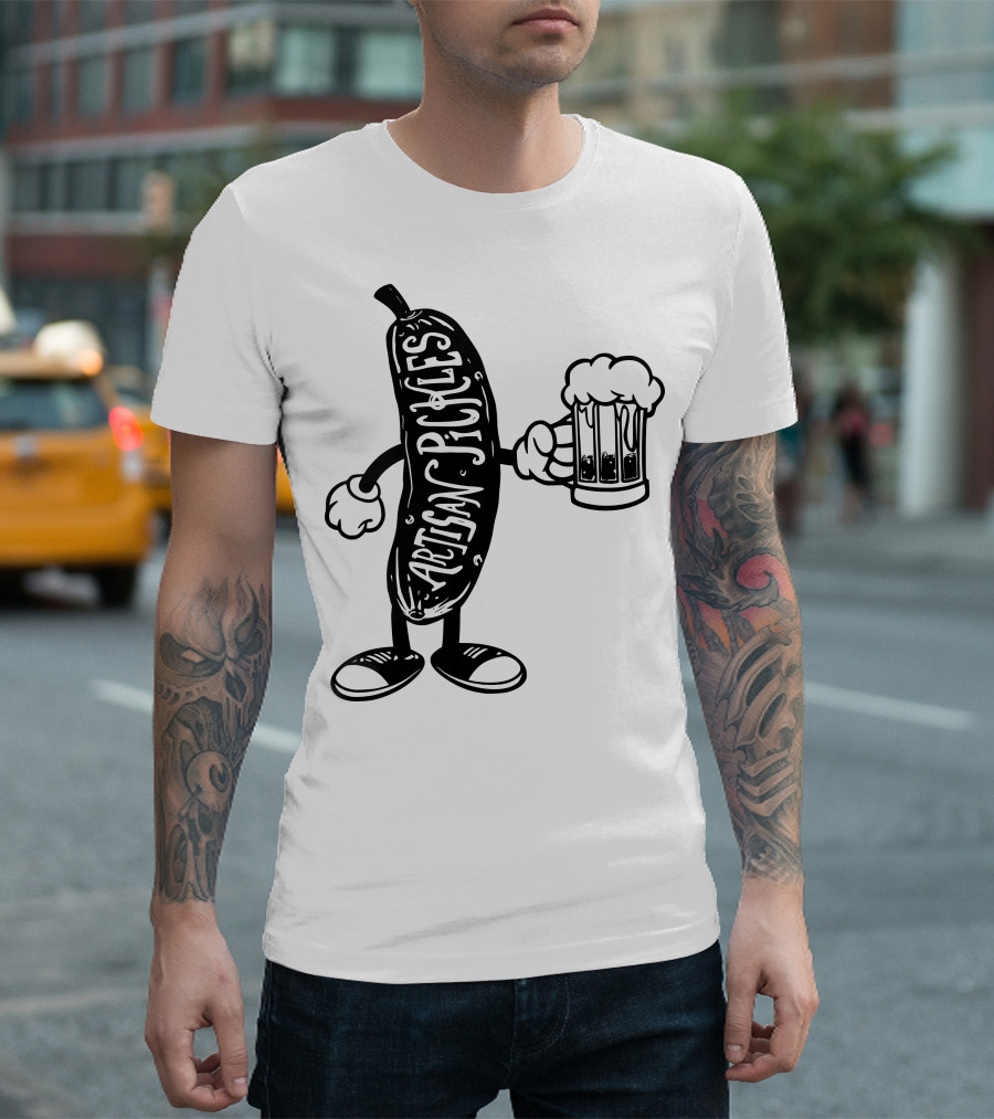 Artisan Pickles Beer Mug Character T-Shirt