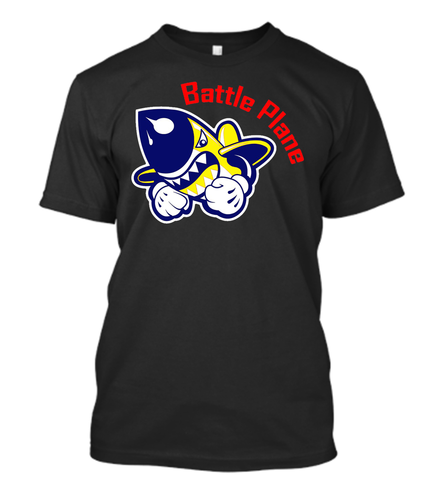 Battle Plane Punchy Shark Jet T-Shirt