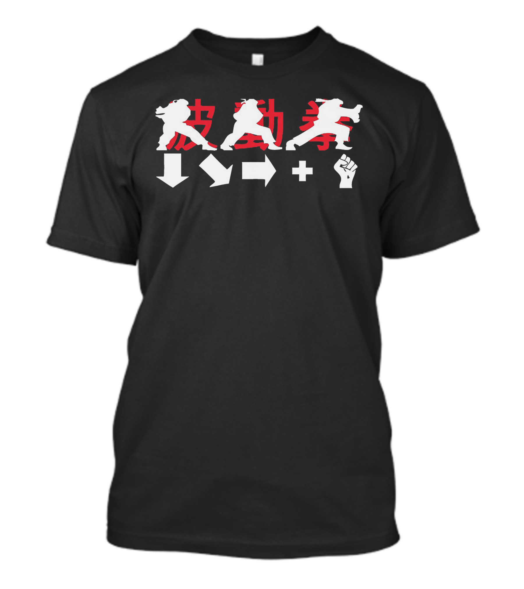 Hadouken Ryu Street Fighter Move Combo Icons T-Shirt