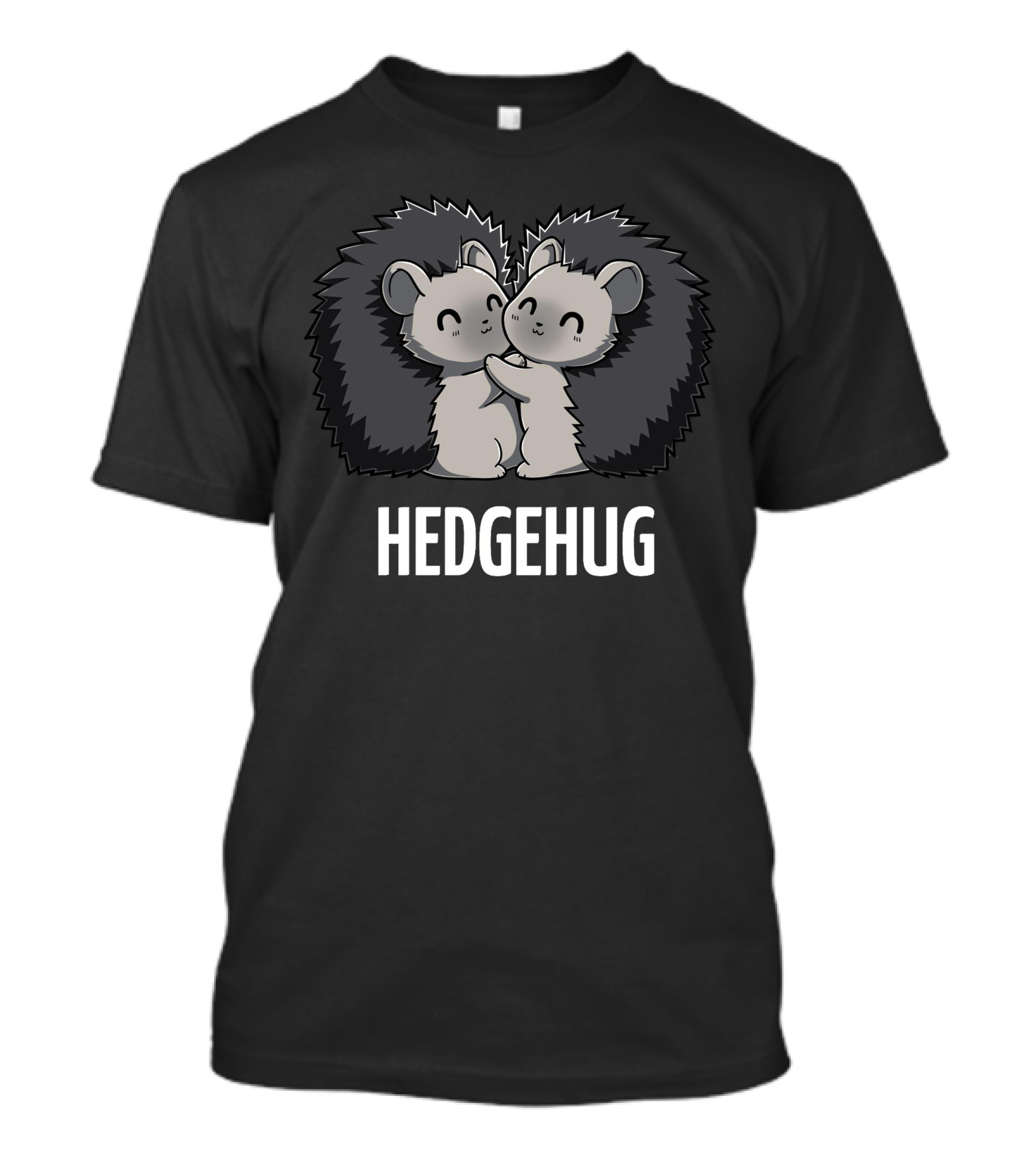 Hedgehug Two Cute Cartoon Hedgehogs Hugging T-Shirt