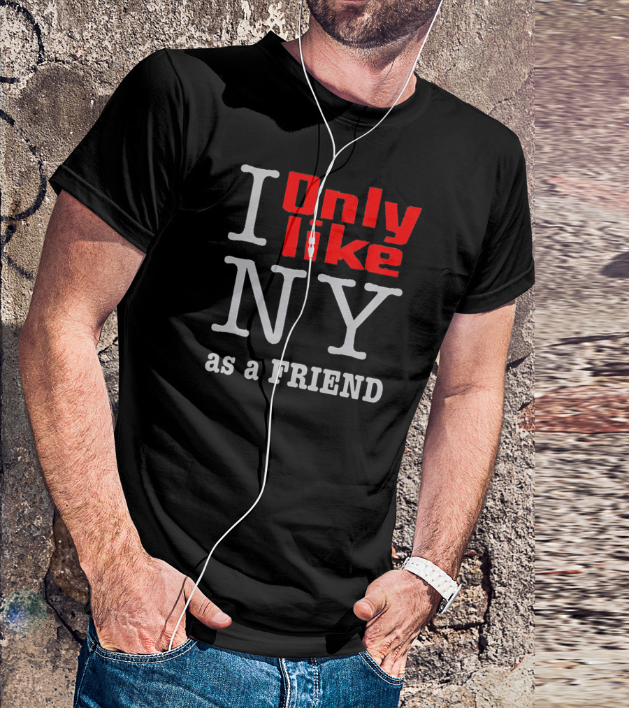 I Only Like NY As A Friend New York Wordplay T-Shirt