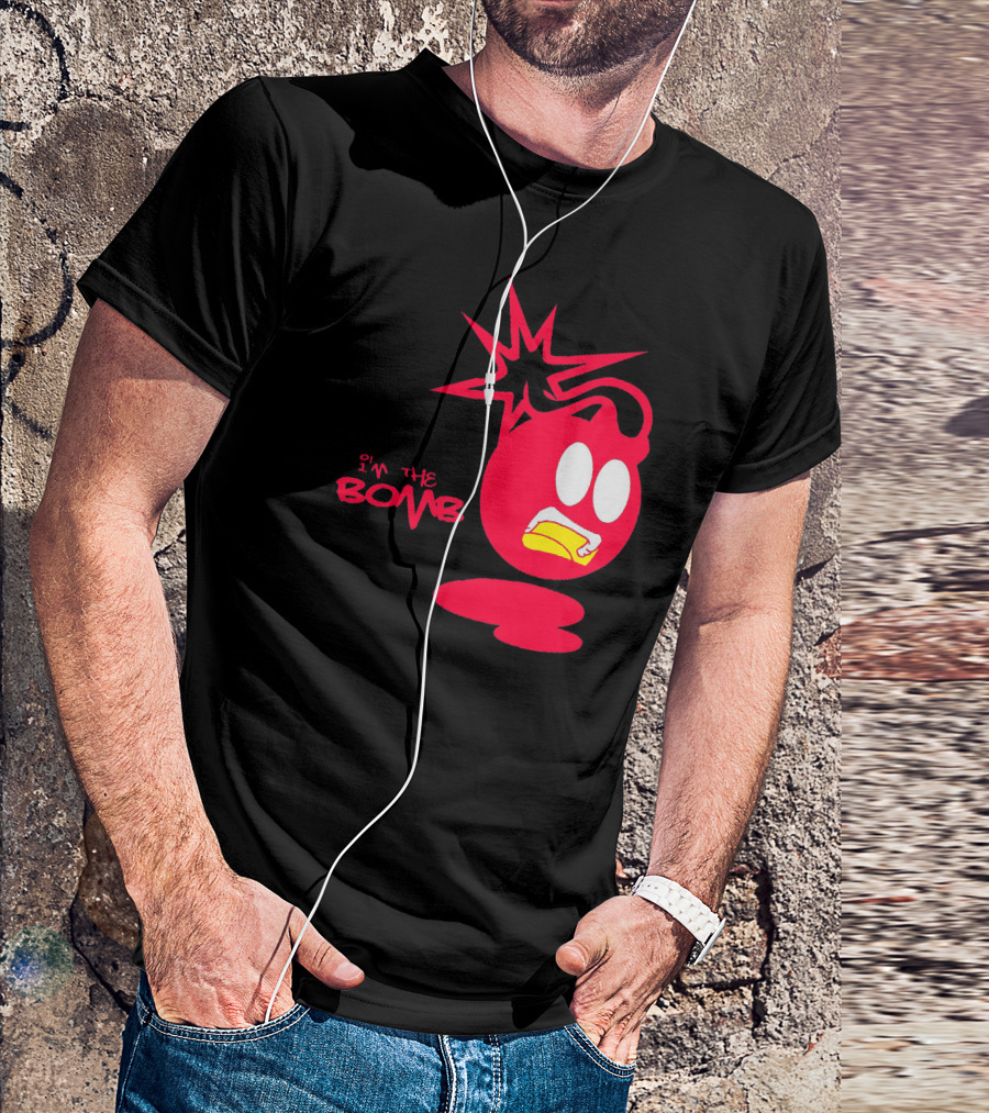 I'm The Bomb Red Cartoon Exploding Bomb Face T-Shirt