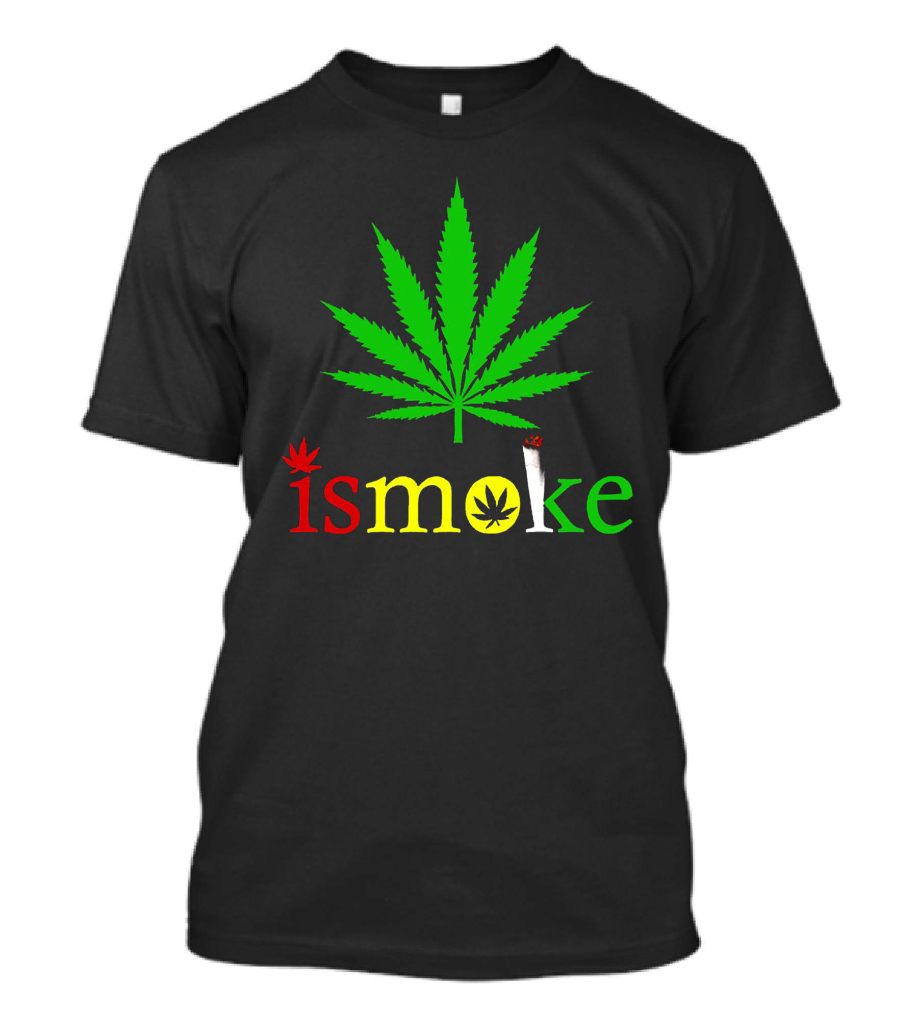 ISmoke Cannabis Leaf Joint T-Shirt