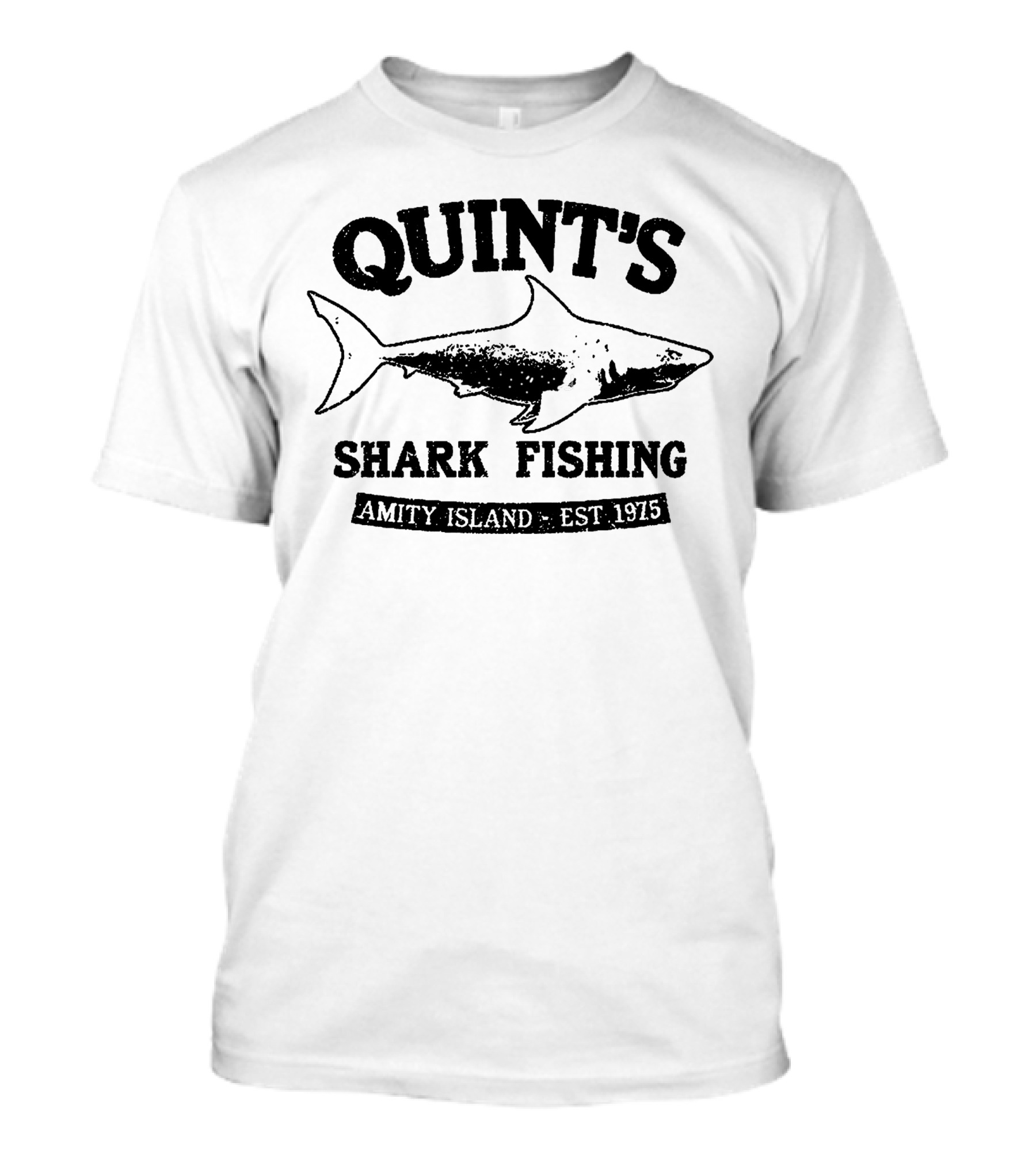 Quint's Shark Fishing Amity Island EST 1975 T-Shirt