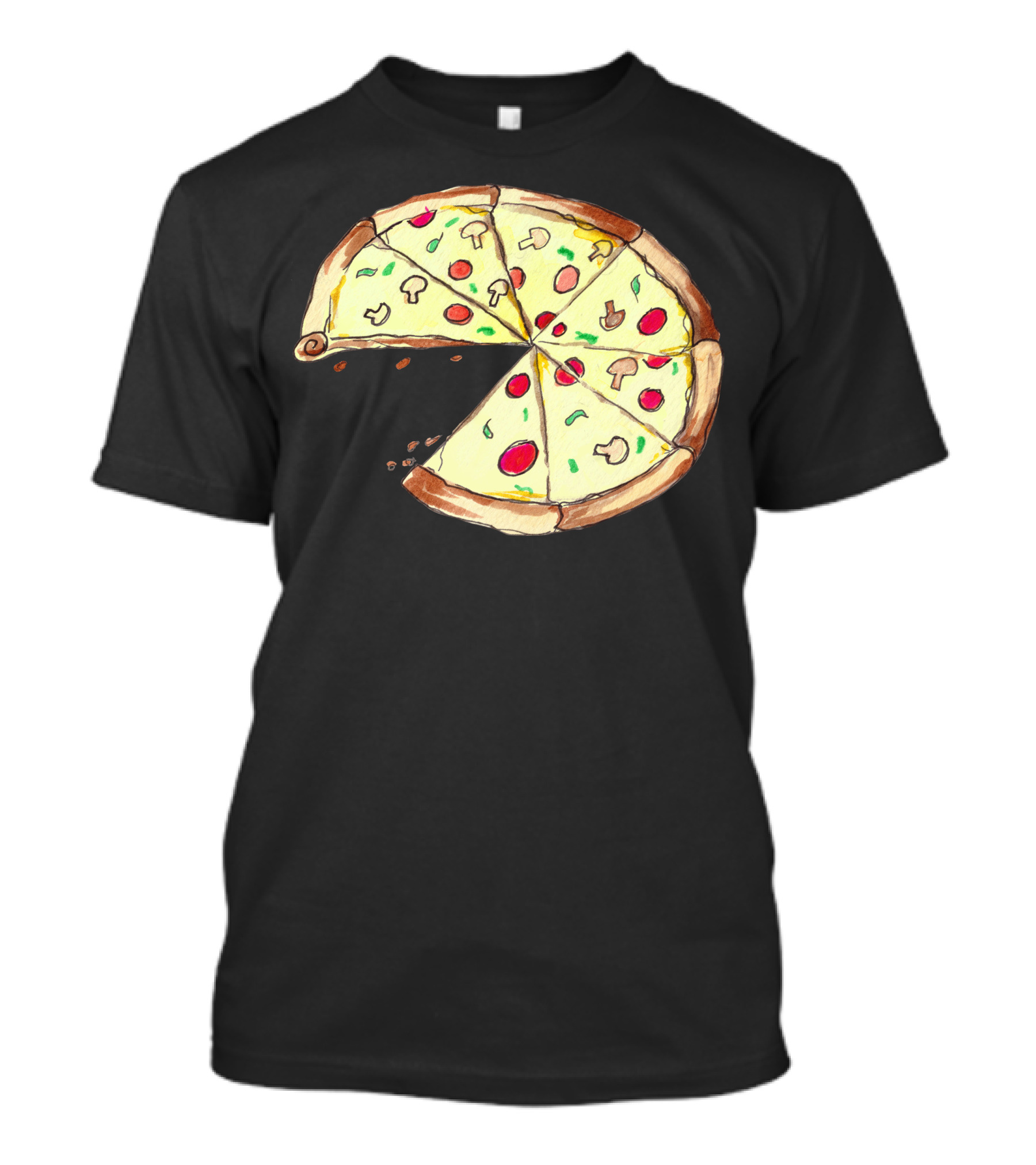 Pizza Slice With Mushrooms And Pepperoni T-Shirt