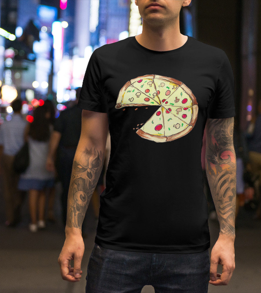 Pizza Slice With Mushrooms And Pepperoni T-Shirt