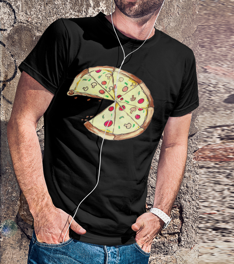 Pizza Slice With Mushrooms And Pepperoni T-Shirt