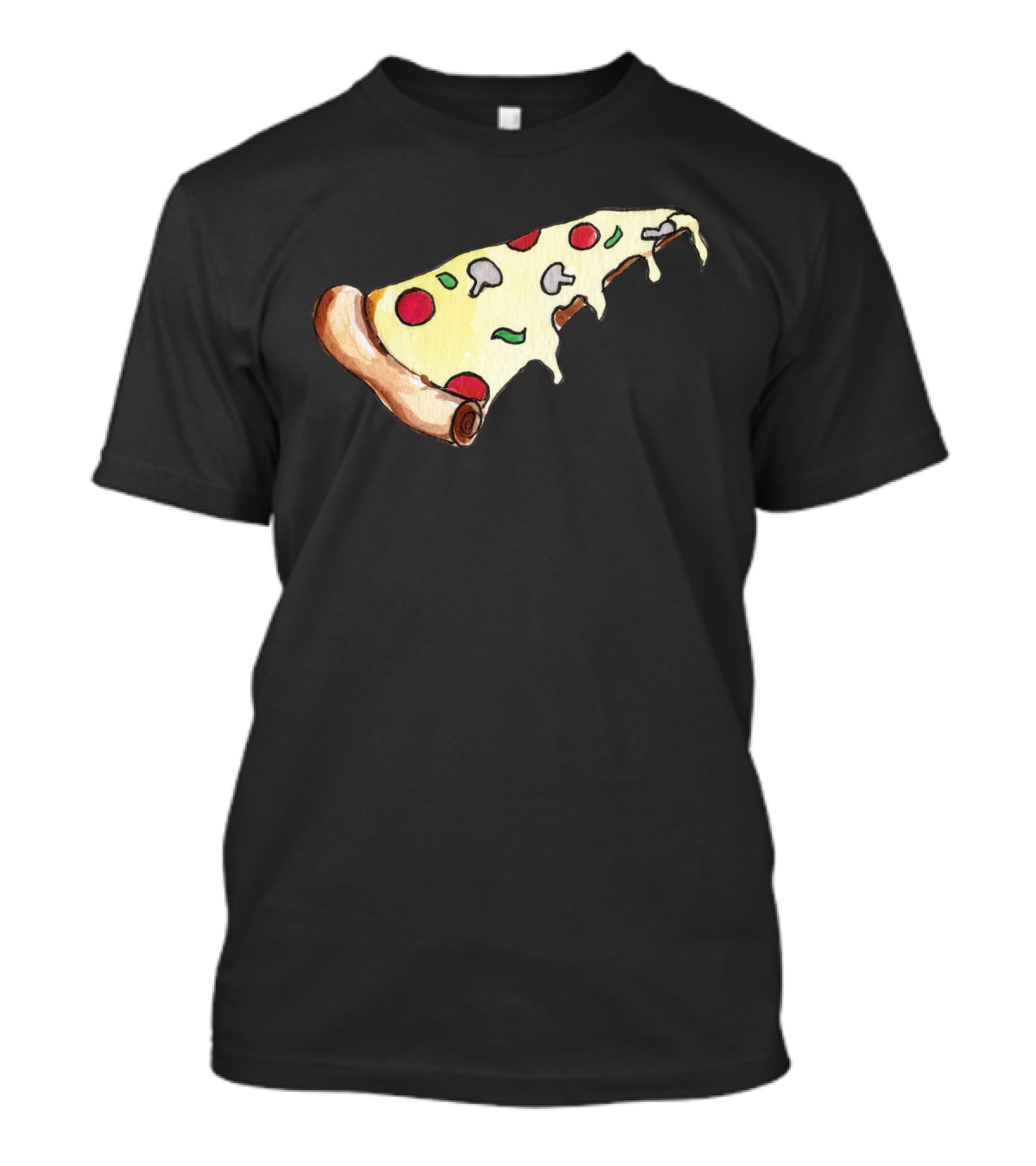 Pizza Slice With Pepperoni And Mushrooms T-Shirt
