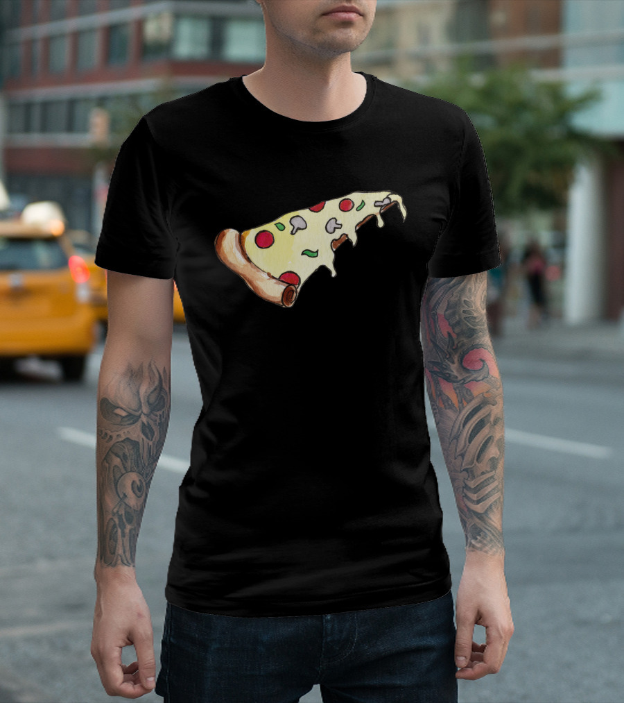 Pizza Slice With Pepperoni And Mushrooms T-Shirt