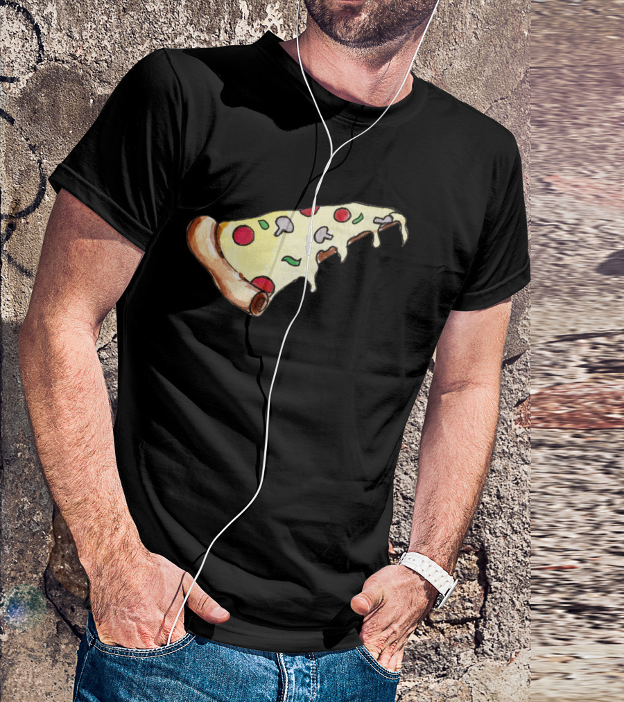 Pizza Slice With Pepperoni And Mushrooms T-Shirt