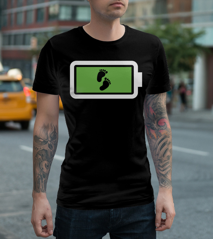 Powerfull Son Recharge Footprints T-Shirt