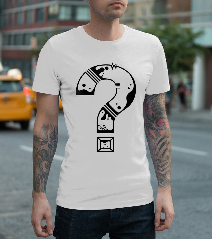 Question Mark Super Mario Bros Blocks And Characters Elements T-Shirt