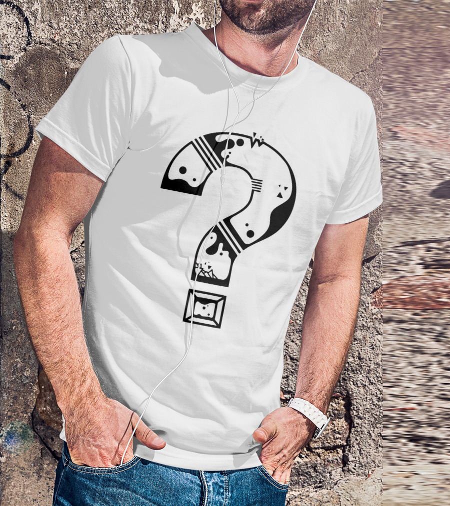 Question Mark Super Mario Bros Blocks And Characters Elements T-Shirt