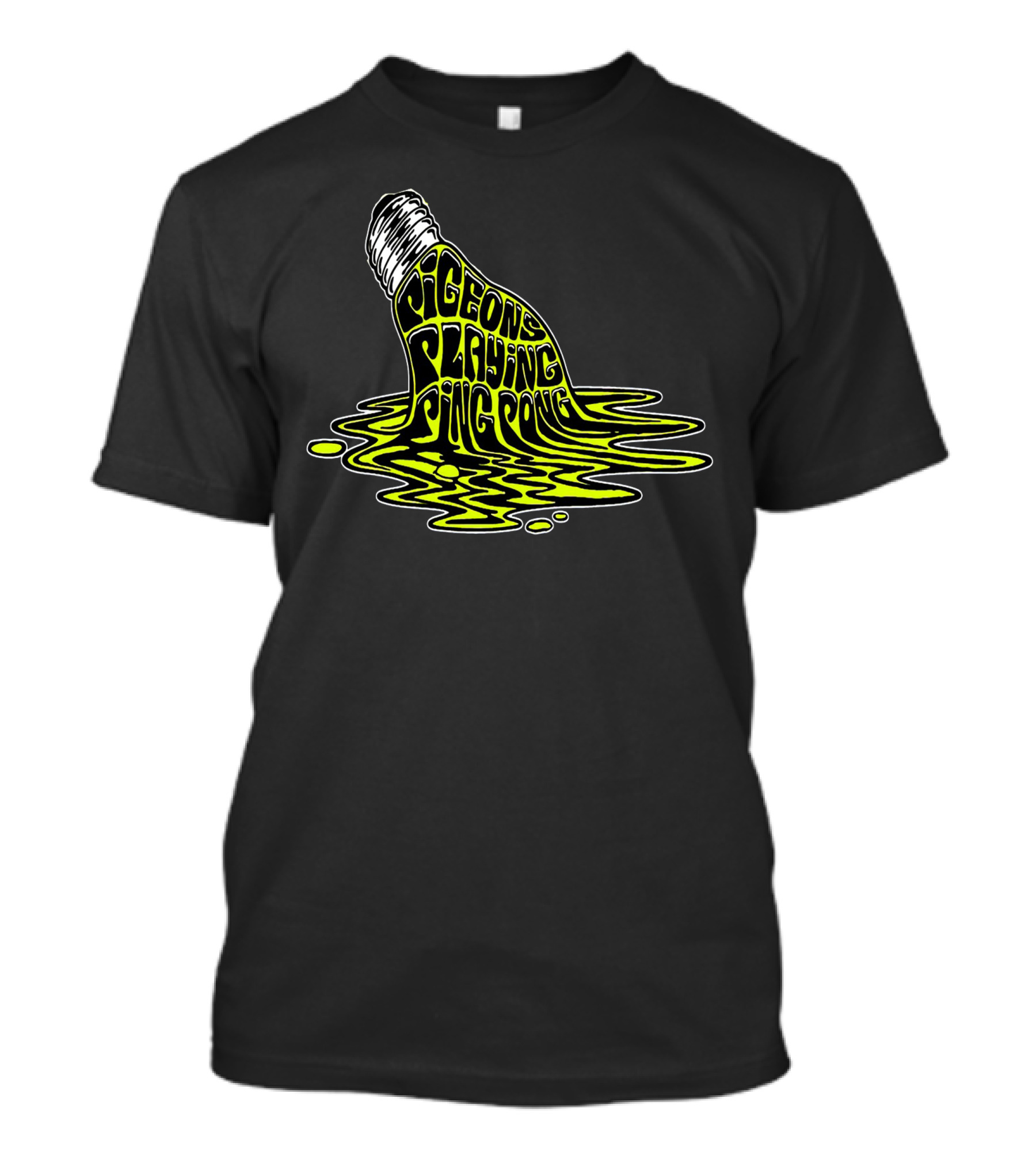Pigeons Playing Ping Pong Lightbulb T-Shirt
