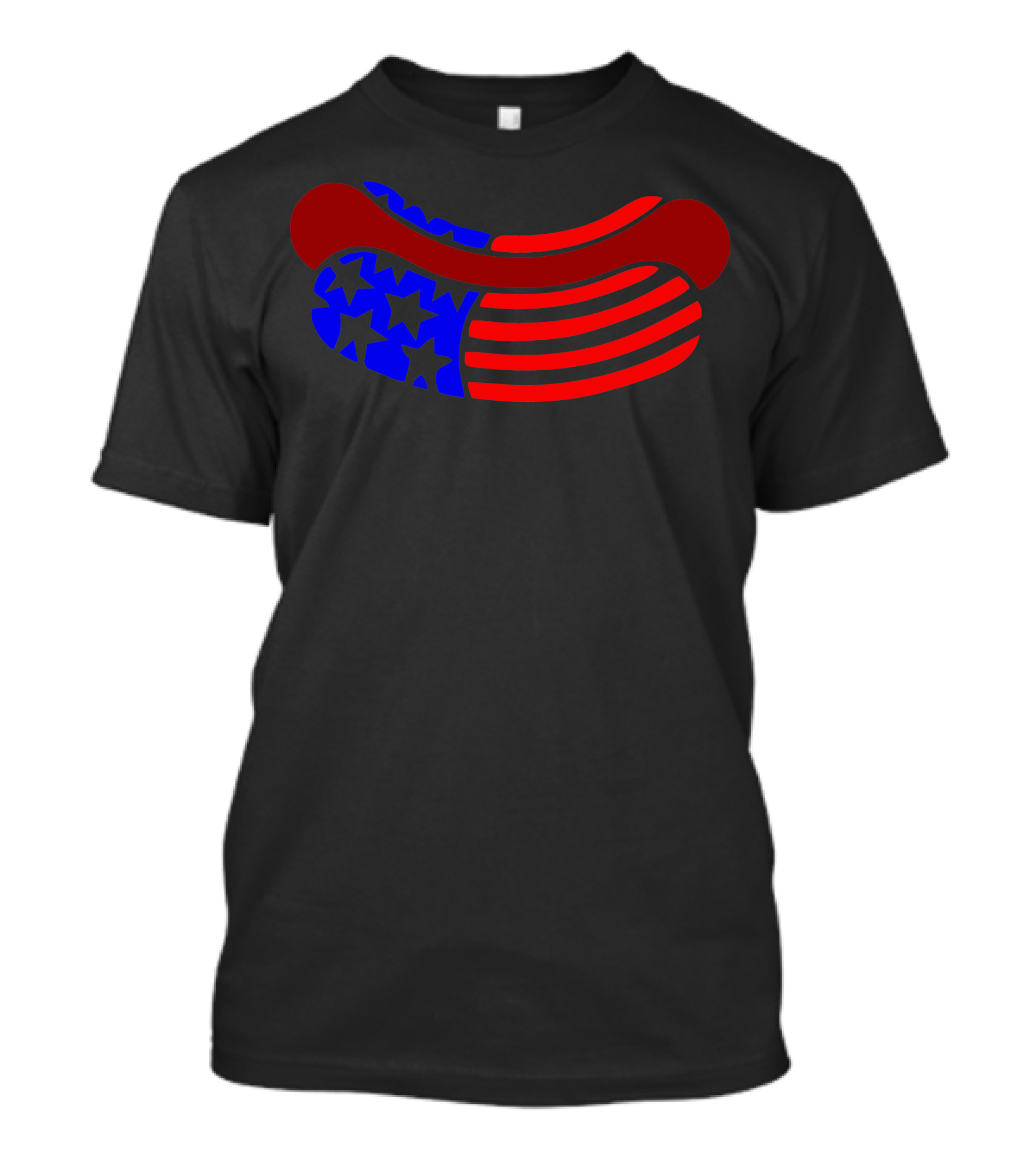 American Flag Hot Dog USA T-Shirt