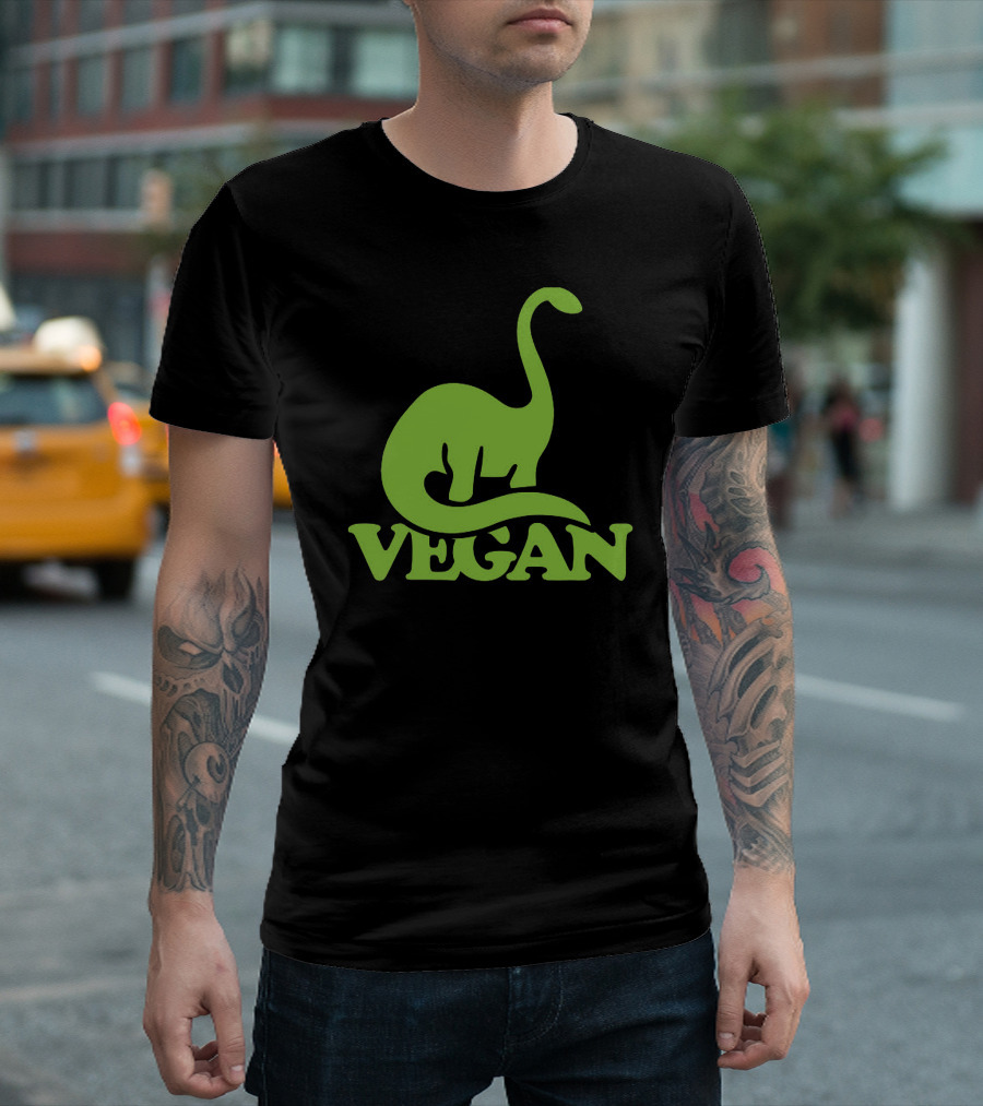 Vegan Dinosaur Best Trending Iconic Green Brontosaurus T-Shirt