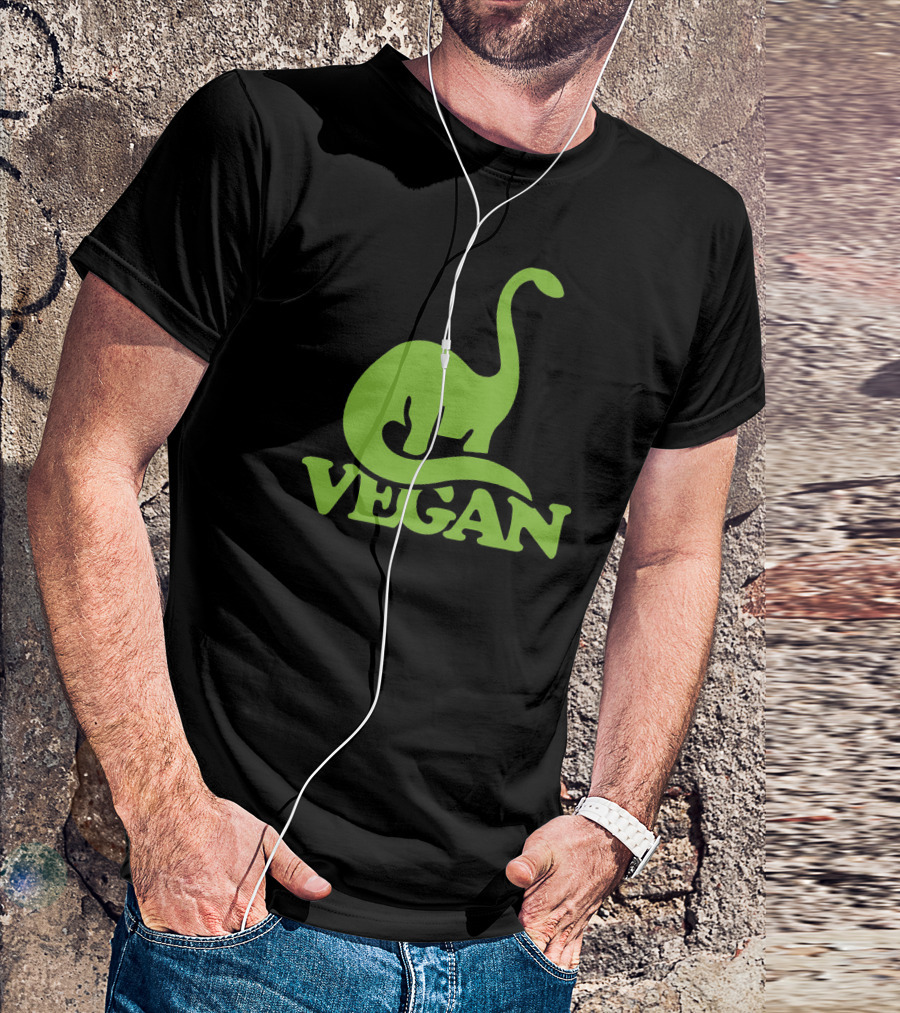 Vegan Dinosaur Best Trending Iconic Green Brontosaurus T-Shirt