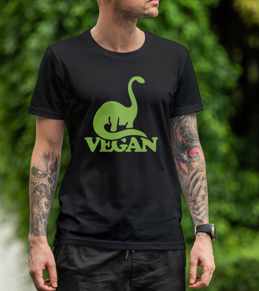 Vegan Dinosaur Best Trending Iconic Green Brontosaurus T-Shirt