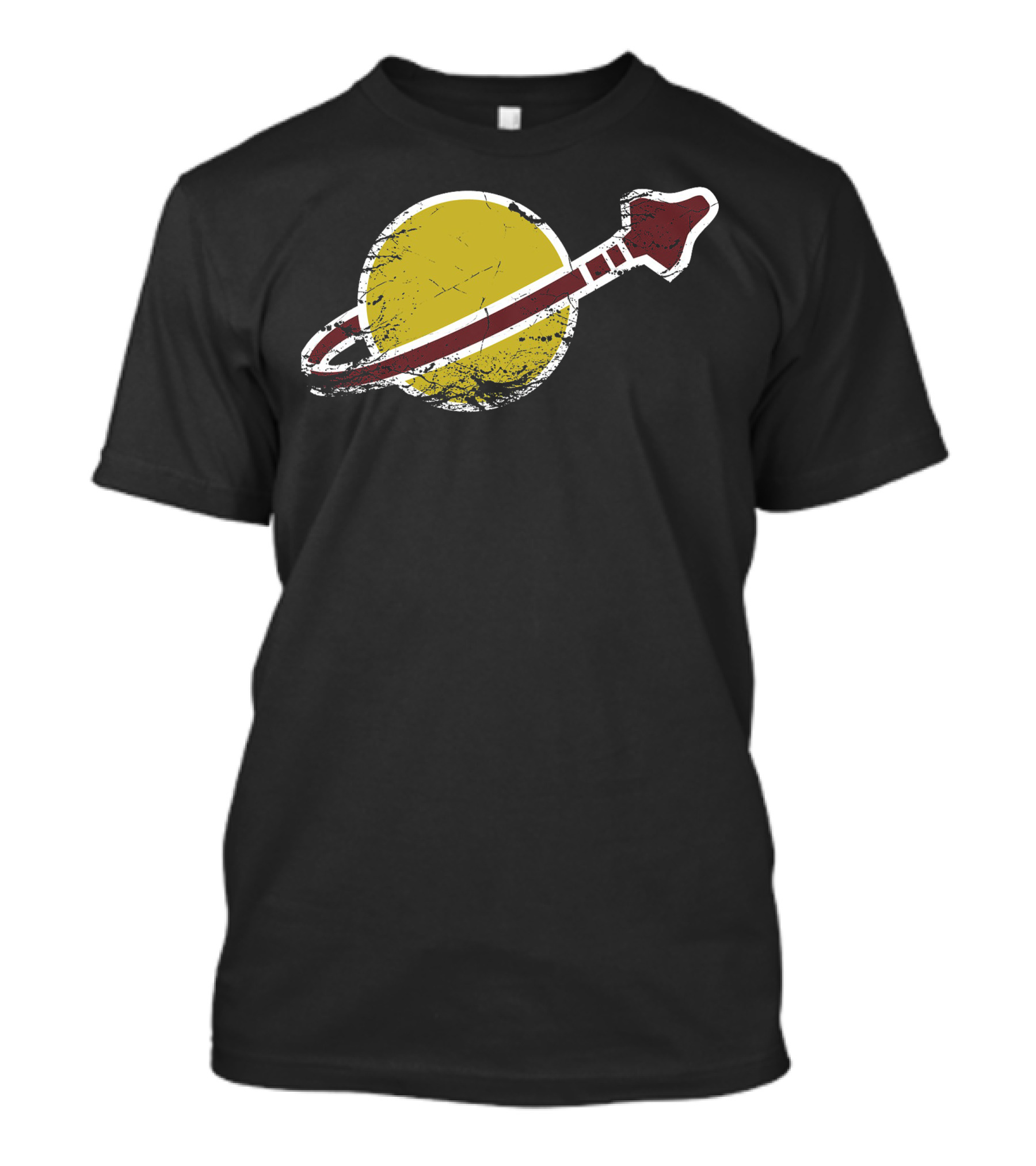 Vintage Space Galactic Rocket Emblem T-Shirt