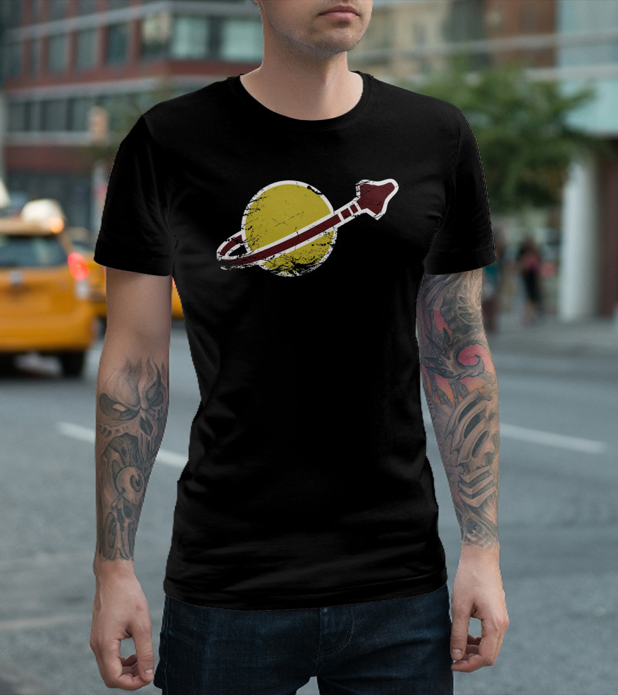 Vintage Space Galactic Rocket Emblem T-Shirt