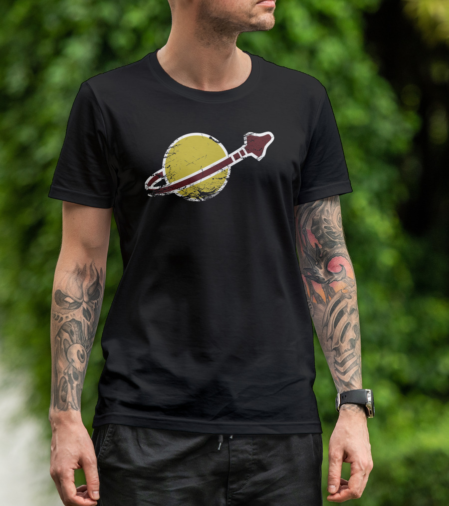 Vintage Space Galactic Rocket Emblem T-Shirt