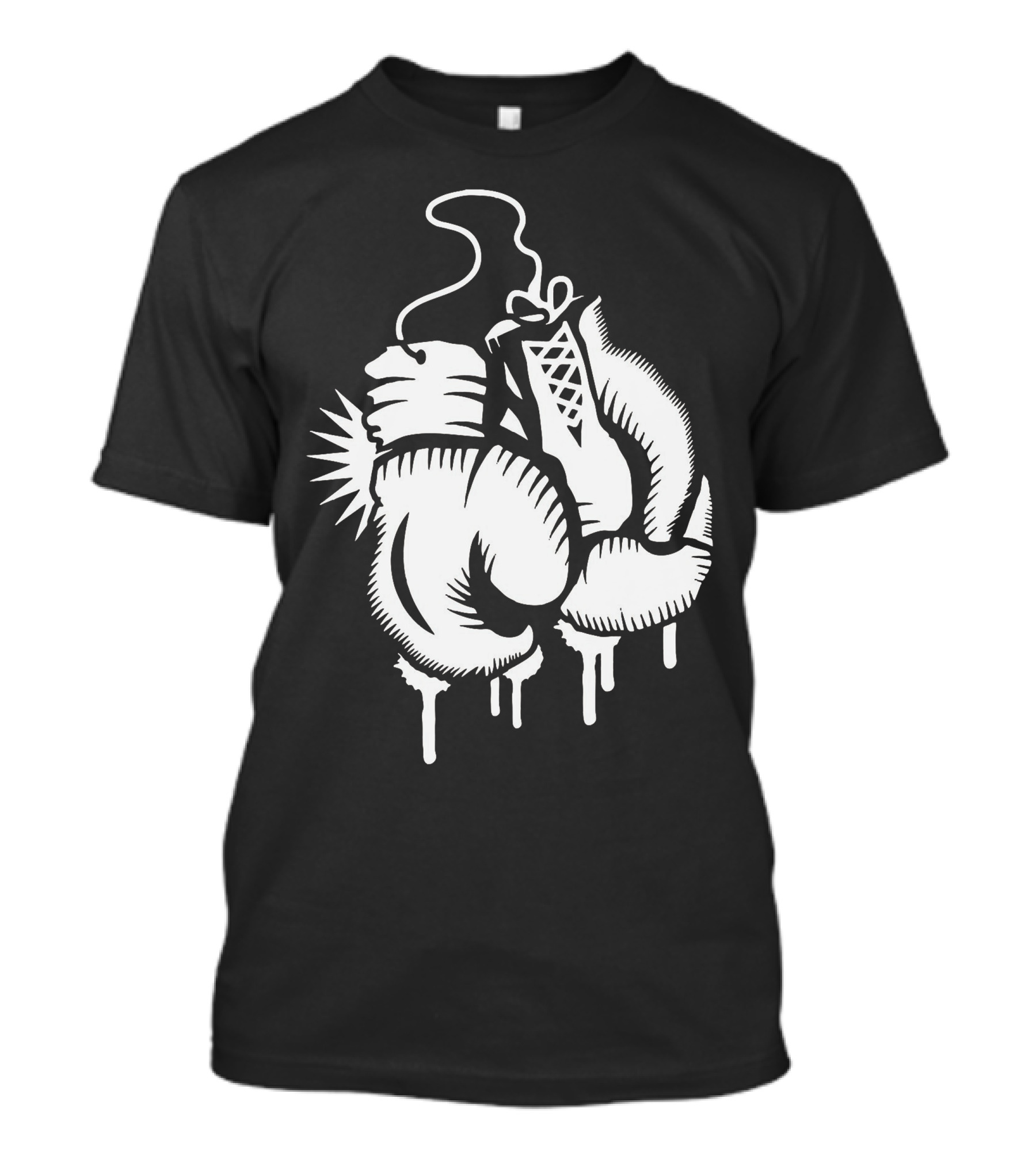Boxing Gloves Dripping White T-Shirt