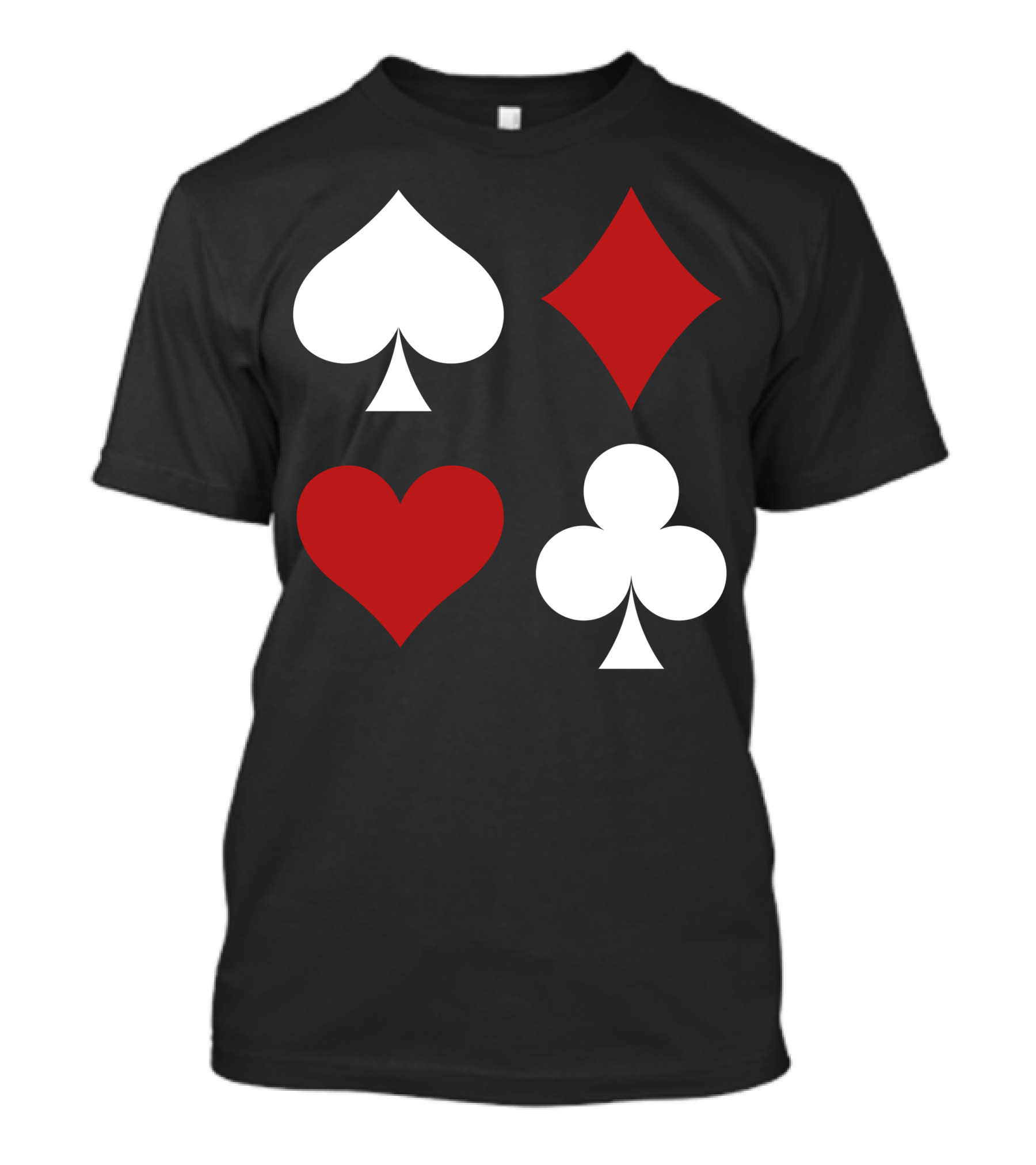 Casino Signs Playing Card Suit Symbols T-Shirt