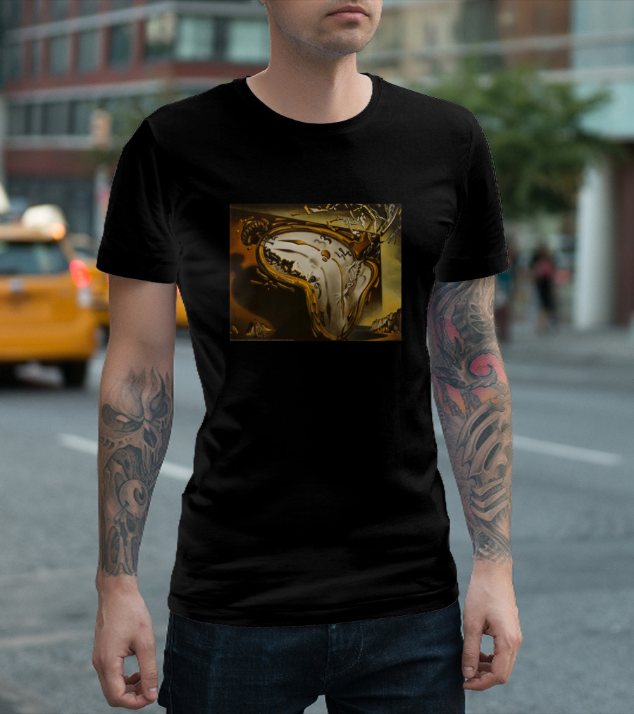 Dali Melting Clock Persistence of Memory T-Shirt