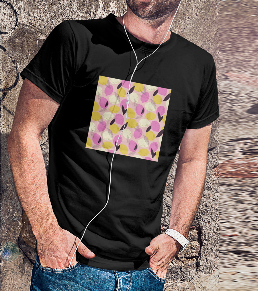 Fresh Citrus Fruits Yellow And Pink Lemons T-Shirt