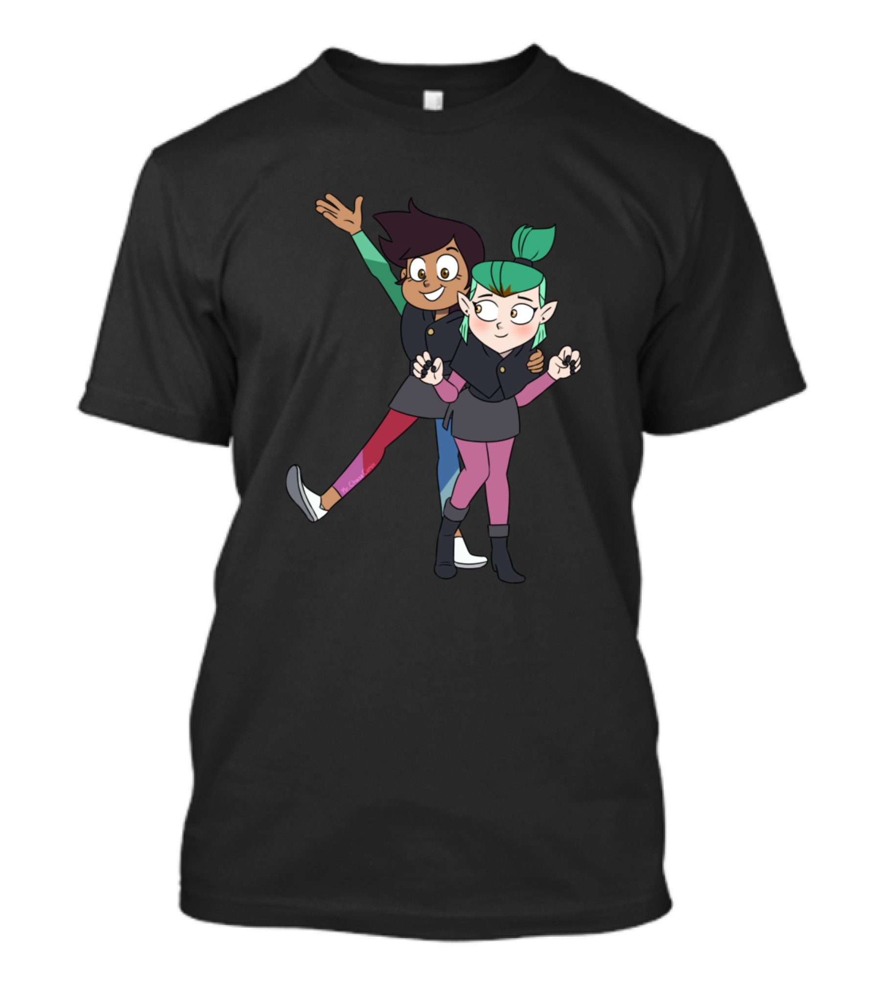 Luz And Amity Cute Cartoon Characters From The Owl House T-Shirt