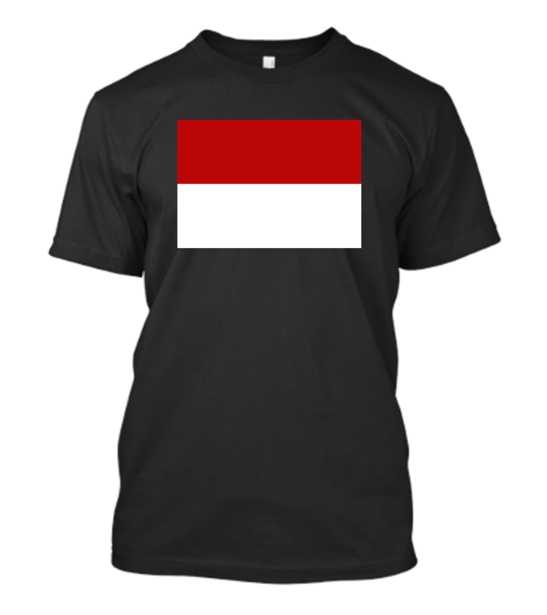Monaco Flag Red And White Rectangle Icon T-Shirt