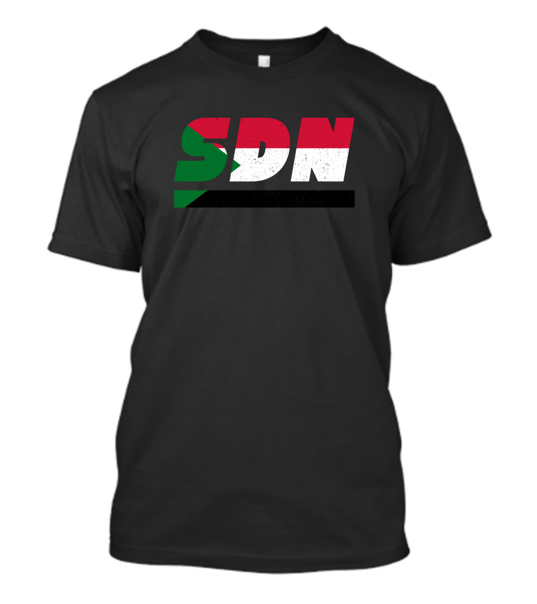 SDN Sudan Flag Colors Sudanese Iso Code 3166 T-Shirt