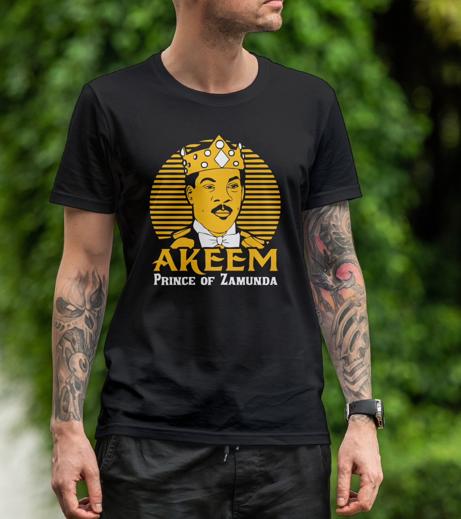 Akeem Royalty From Zamunda With Crown And Regal Attire T-Shirt