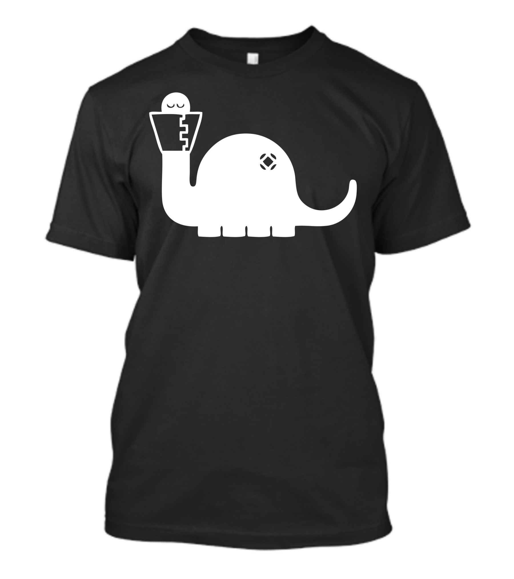 Sleeping Dino Apatosaurus White T-Shirt