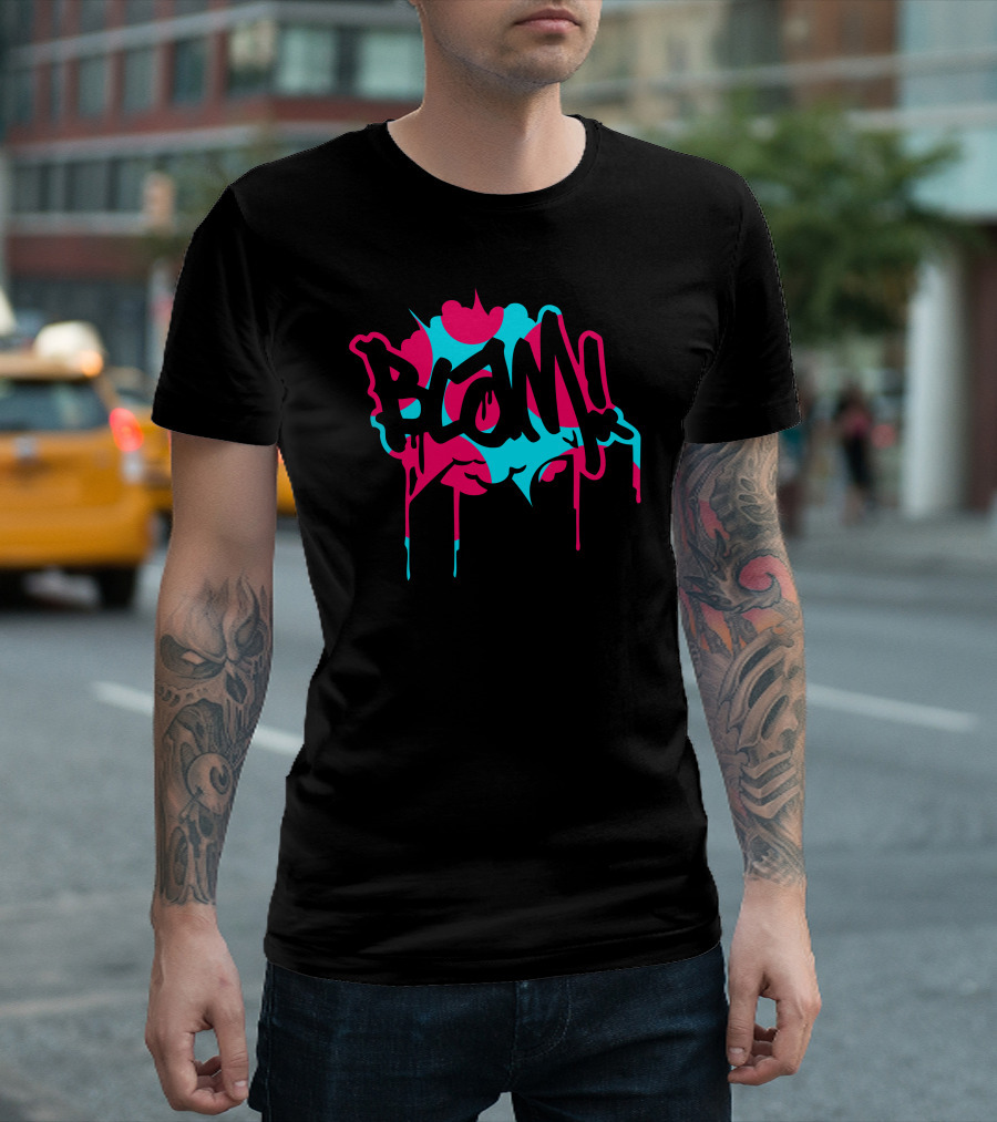 Blam The Comic Special Effect Graffiti Pop Art Explosion T-Shirt