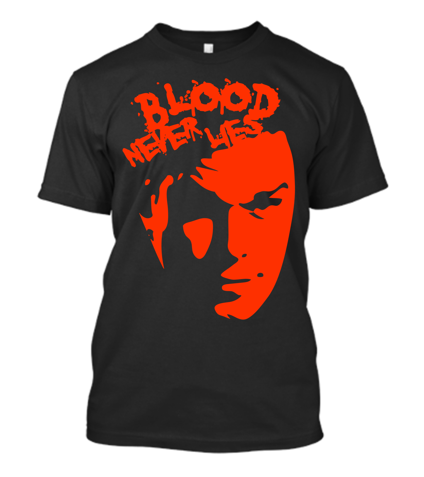 Blood Never Lies Red Face T-Shirt