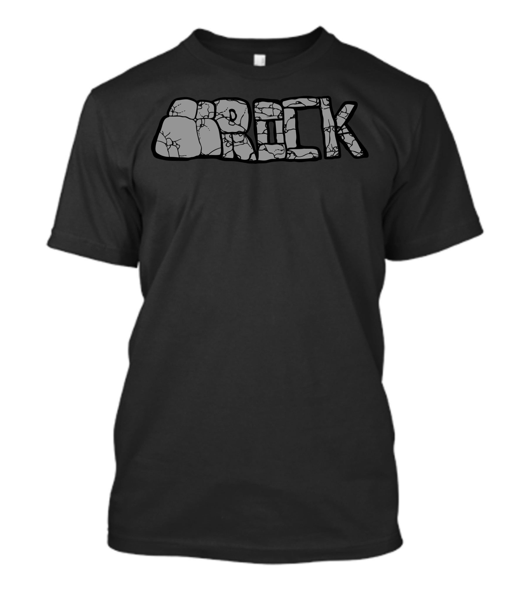 Brock Cracked Stone Lettering T-Shirt