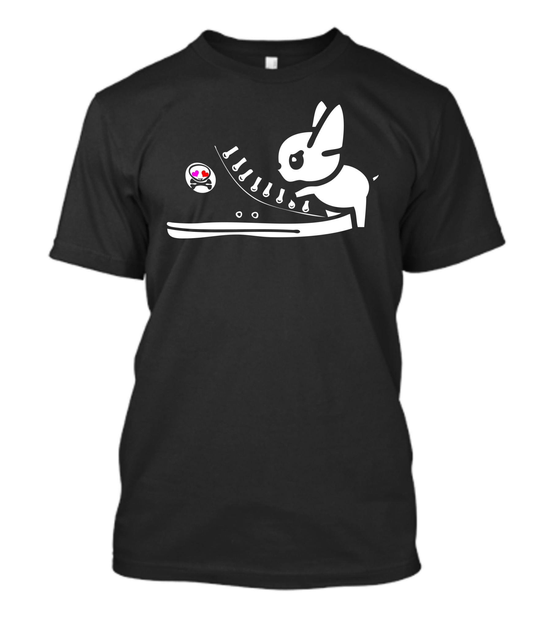 Chi Hump Is Shoe Bunny And Mushroom Playful Sneaker T-Shirt