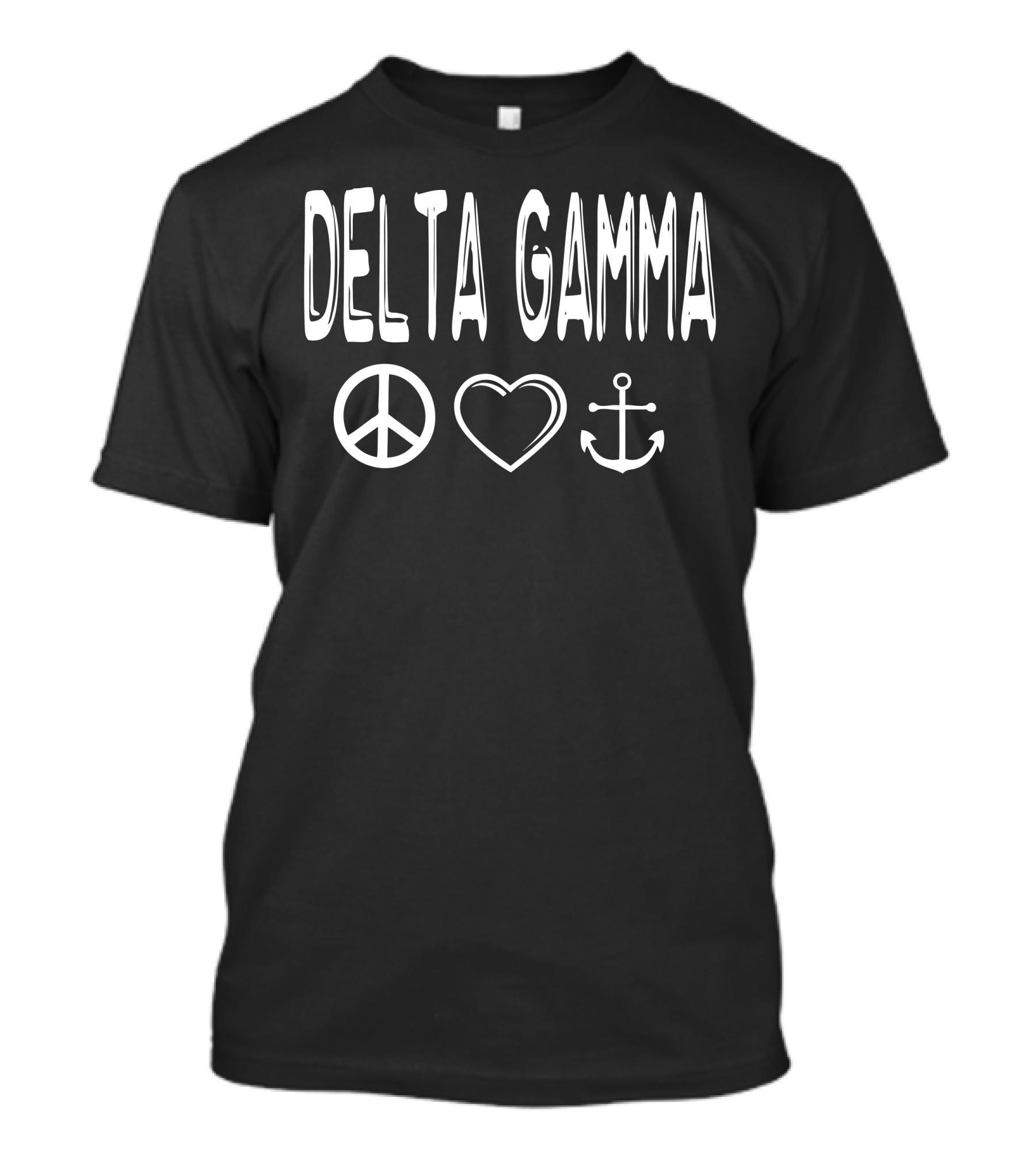 Delta Gamma Peace Love Anchor T-Shirt